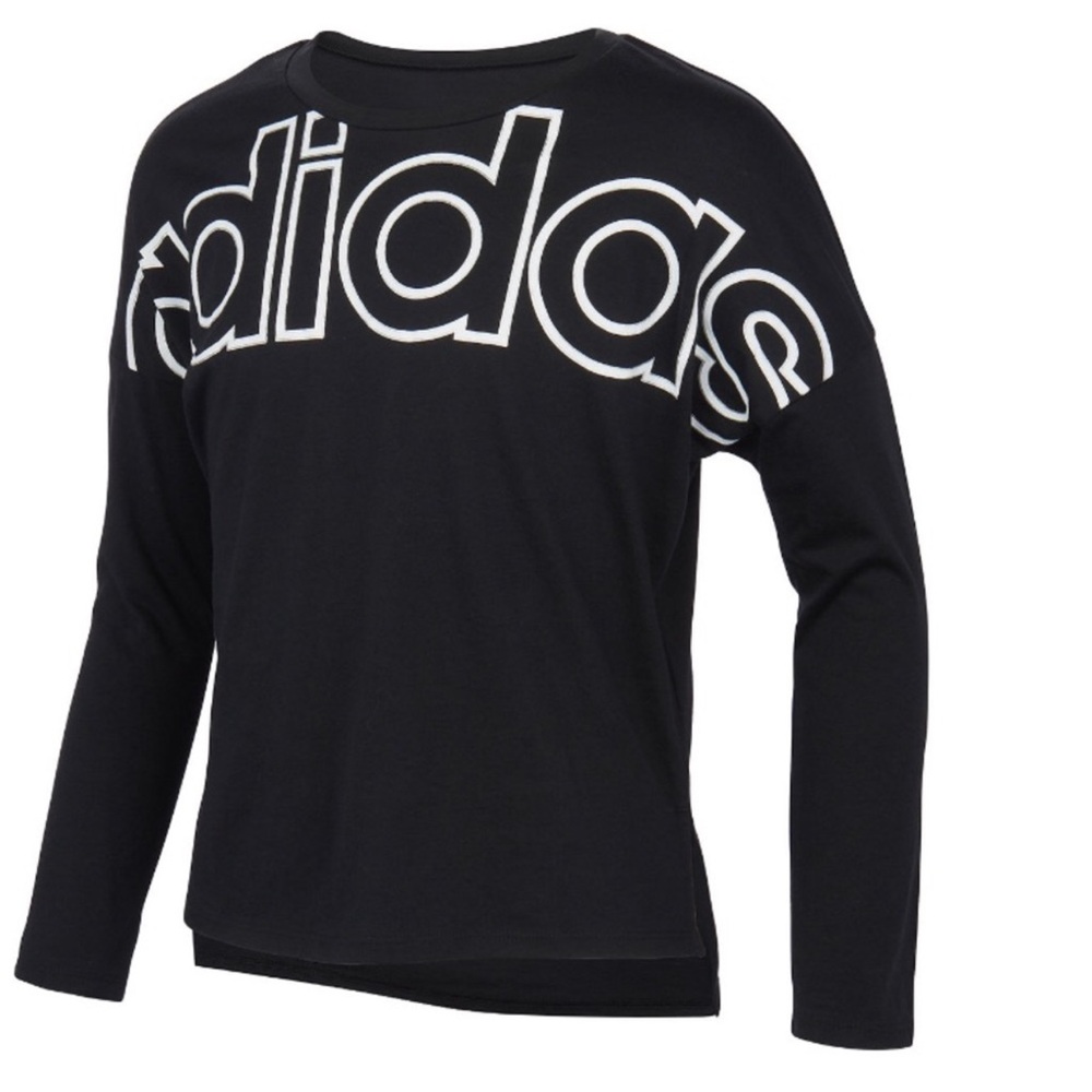 Adidas black long sleeve shirt